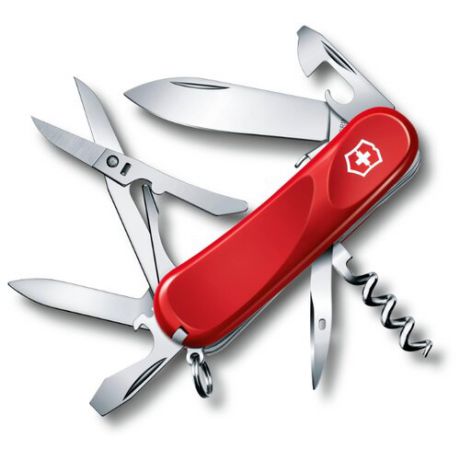 Нож многофункциональный VICTORINOX Evolution S14 (14 функций) красный