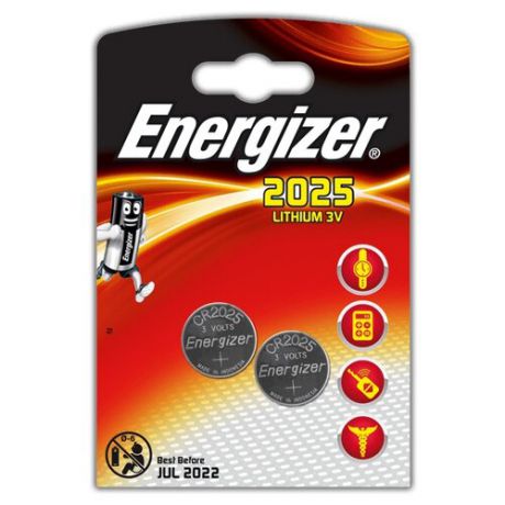 Батарейка Energizer CR2025 2 шт блистер