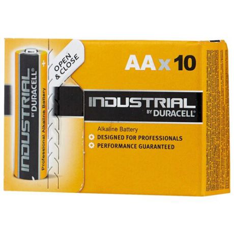 Батарейка Duracell Industrial AA 10 шт картон