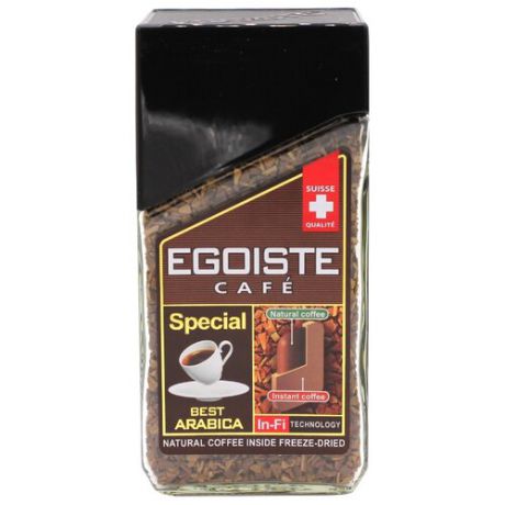 Кофе растворимый Egoiste Special с молотым кофе, 50 г