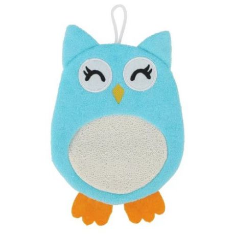 Мочалка Roxy kids Baby Owl голубой