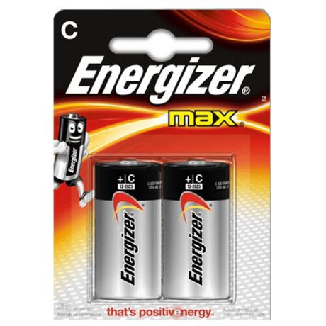 Батарейка Energizer Max C/LR14 2 шт блистер