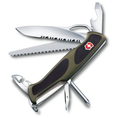 Нож многофункциональный VICTORINOX RangerGrip 178 (12 функций) зеленый/черный