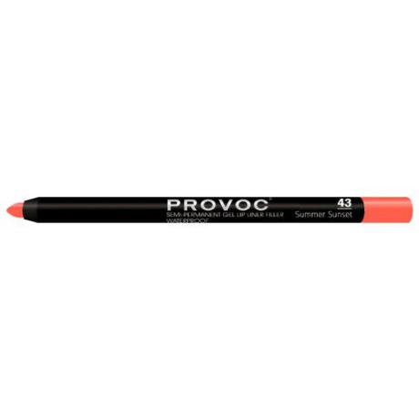 Provoc Гелевая подводка в карандаше для губ Semi-Permanent Gel Lip Liner 43 summer sunset