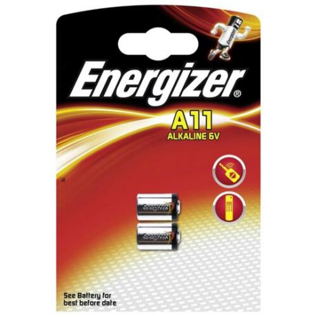 Батарейка Energizer A11 2 шт блистер