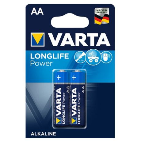 Батарейка VARTA LONGLIFE Power AA 2 шт блистер
