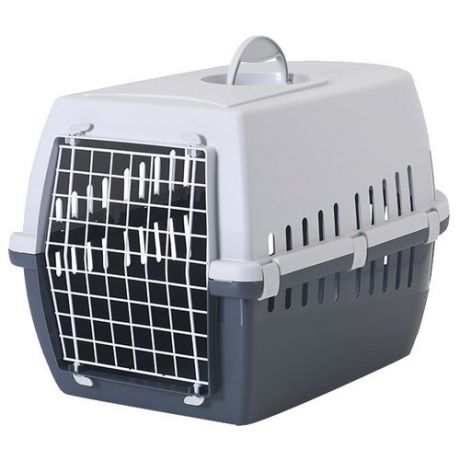 Переноска-клиппер для кошек и собак SAVIC Trotter 3 60х40.5х39 см серый/темно-серый