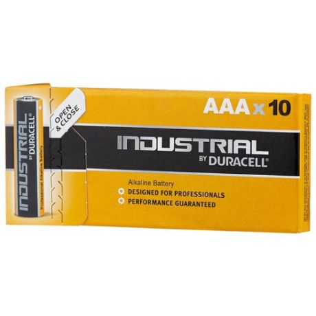 Батарейка Duracell Industrial AAA 10 шт картон