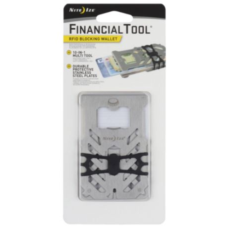 Мультитул Nite Ize Financial tool RFID (10 функций) стальной