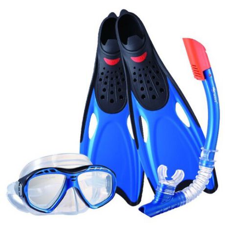 Набор для плавания с ластами Wave MSF-1396S25BF71 размер 38-39 синий