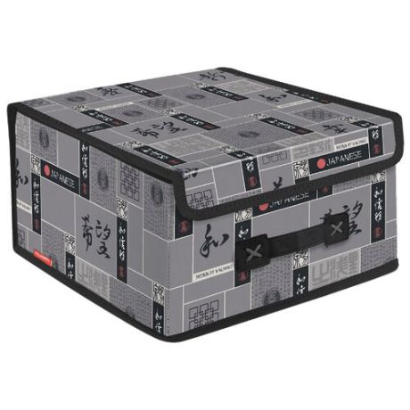Valiant Короб стеллажный с крышкой BOX-LS 16х30х28 см Japanese Black