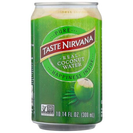 Вода кокосовая Taste Nirvana без мякоти, 0.3 л