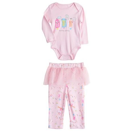 Комплект одежды kari размер 1-3, розовый