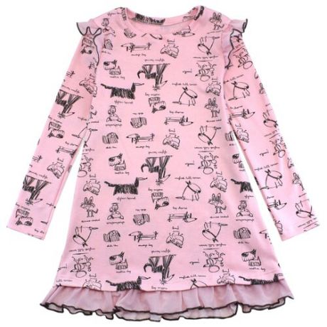 Платье TREND размер 122-64(32), 4030 розовый/собачки