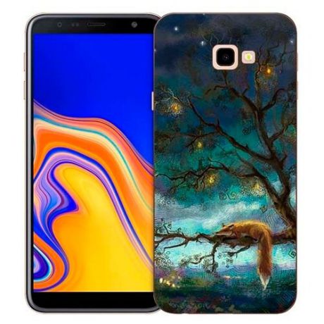 Чехол Gosso 731357 для Samsung Galaxy J4+ (2018) лиса на дереве