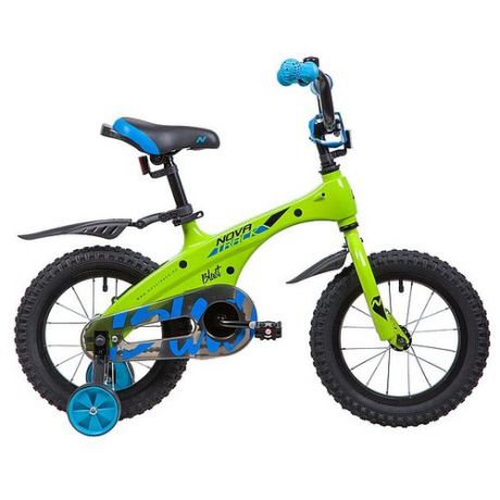 Детский велосипед Novatrack Blast 14 (2019) зеленый (требует финальной сборки)