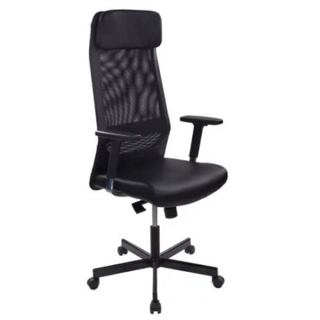 Компьютерное кресло Бюрократ T-995 для руководителя, обивка: текстиль/искусственная кожа, цвет: black/TW-01
