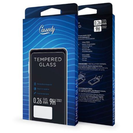 Защитное стекло Cassedy Full Cover&Glue для Huawei Honor 7A/Y5 Prime 2018 белый