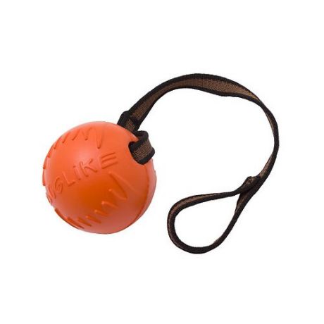 Мячик для собак Doglike с лентой средний (DM-7345) оранжевый
