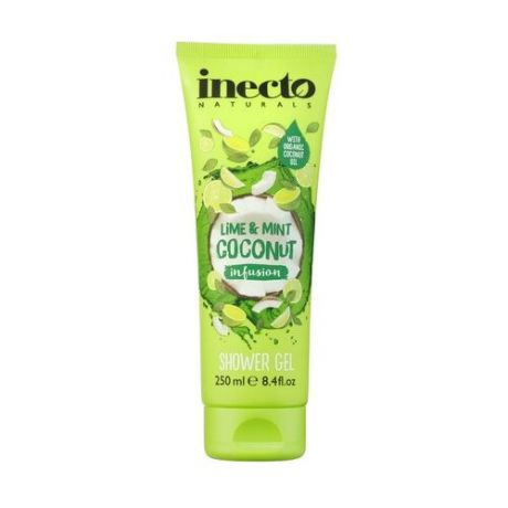 Гель для душа Inecto Lime & mint coconut infusion, 250 мл