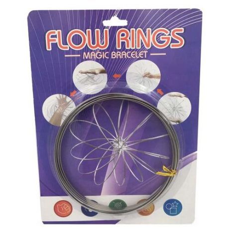 Браслет Junfa toys Flow rings серебристый
