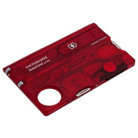 Швейцарская карта VICTORINOX SwissCard Lite (13 функций) красный