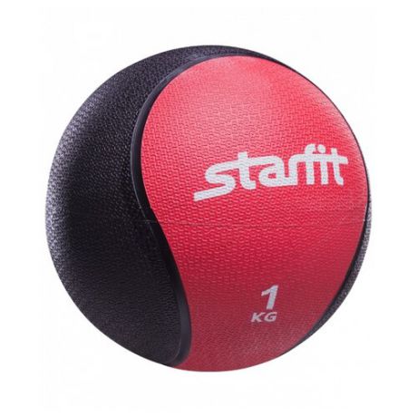 Медбол Starfit PRO GB-702, 1 кг красный