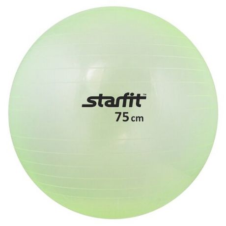 Фитбол Starfit GB-105, 75 см прозрачный/зеленый