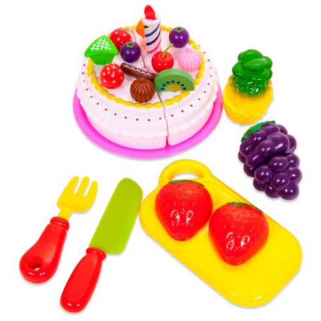 Набор продуктов с посудой ABtoys Помогаю Маме PT-00282(WZ-A0380) разноцветный