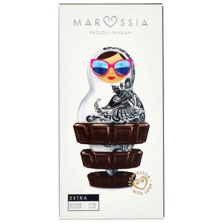 Шоколад MaRussia Extra Горький, 77% какао, 100 г