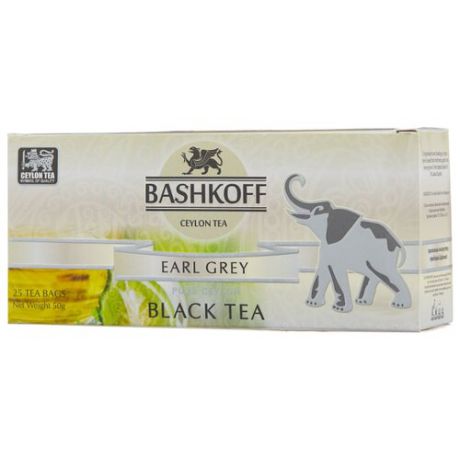 Чай черный Bashkoff Earl grey в пакетиках, 25 шт.