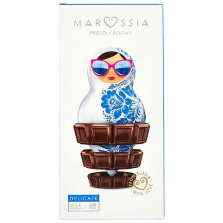 Шоколад MaRussia Delicate молочный, 32% какао, 100 г