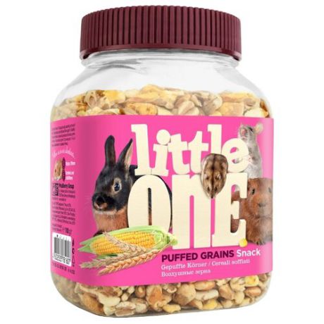 Лакомство для кроликов, грызунов Little One Snack Puffed grains 100 г