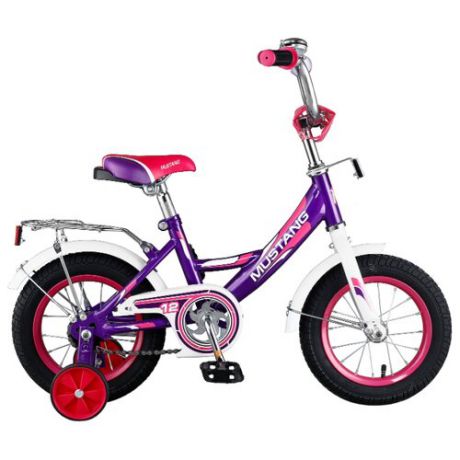 Детский велосипед MUSTANG ST12041-A фиолетовый-белый (требует финальной сборки)