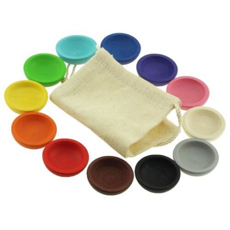 Развивающая игрушка Уланик Цветные тарелочки разноцветный