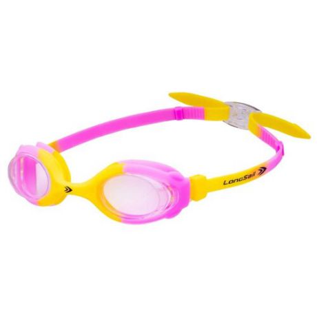 Очки для плавания LongSail Kids Crystal L041231 желтый/розовый