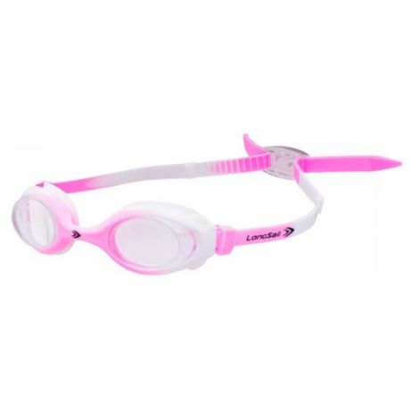 Очки для плавания LongSail Kids Crystal L041231 розовый/белый