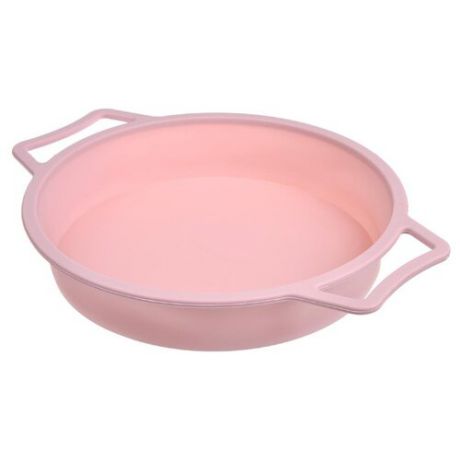 Форма для выпечки силиконовая Satoshi Kitchenware 856101 (24.5х4.7 см) розовый