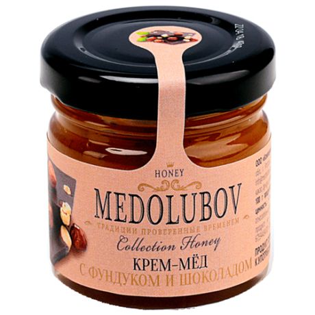 Крем-мед Medolubov с фундуком и шоколадом 40 мл