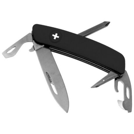 Нож многофункциональный SWIZA D04 Standard (блистер) (11 функций) черный