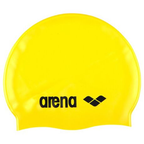 Шапочка для плавания arena Classic Silicone 91662 yellow/black