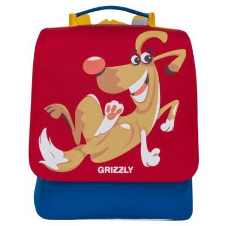 Grizzly Рюкзак (RK-998-1), красный/синий