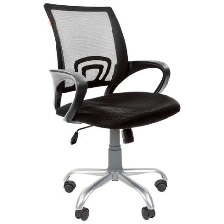 Компьютерное кресло Chairman 696 Silver офисное, обивка: текстиль, цвет: черный TW-11/черный