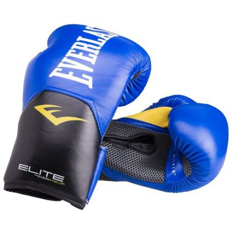 Боксерские перчатки Everlast Elite ProStyle синий 10 oz