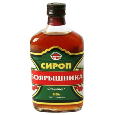 Сироп Алтай-Старовер Боярышника 0.25 л