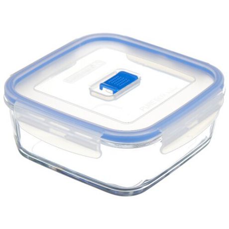Luminarc Контейнер квадратный Pure Box Active 1,22 л прозрачный/синий