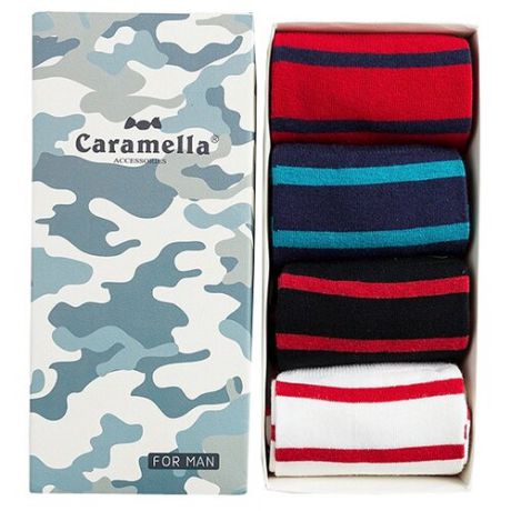 Носки Камуфляж-2 C53794 Caramella, 23-27 размер, белый/черный/синий/красный