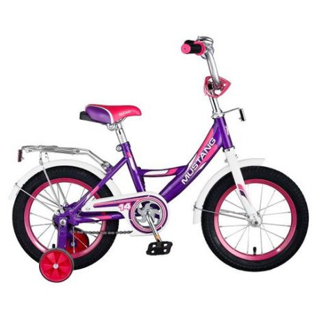 Детский велосипед MUSTANG ST14031-A фиолетовый с белым (требует финальной сборки)