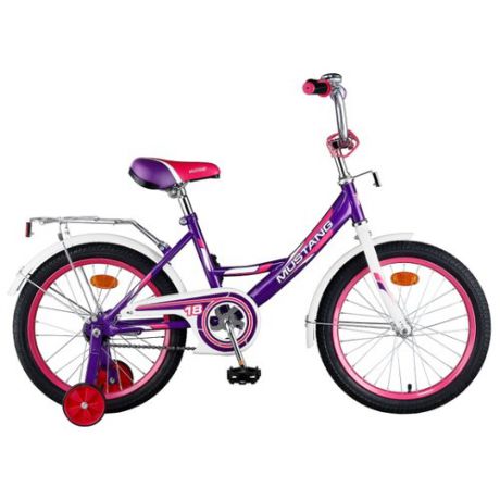 Детский велосипед MUSTANG ST18025-A фиолетовый с белым (требует финальной сборки)