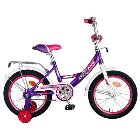 Детский велосипед MUSTANG ST16037-A фиолетовый с белым (требует финальной сборки)